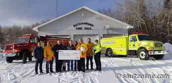 Batchawana Fire & Rescue Get big Cheque from Evolugen