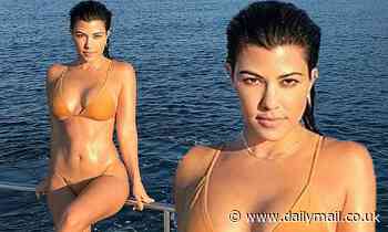 Kourtney Kardashian sizzles in a sexy bikini and reveals her top tips to bounce back after babies