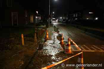 Leidingbreuk zorgt voor minder of geen waterdruk in Gendt