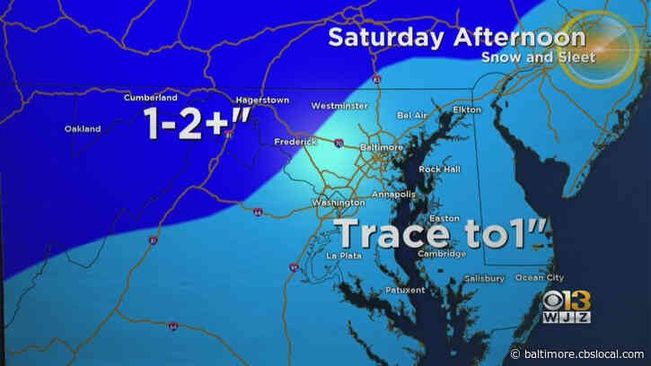 Maryland Weather: Snow, Wintry Mix Possible Saturday