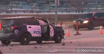 Road conditions believed to be factor in Edmonton crash involving police vehicle: EPS
