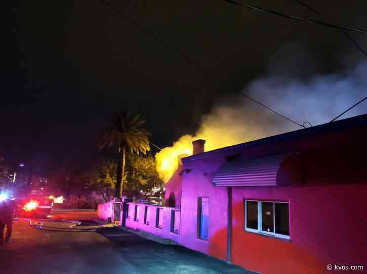 Crews battle restaurant fire in central Tucson