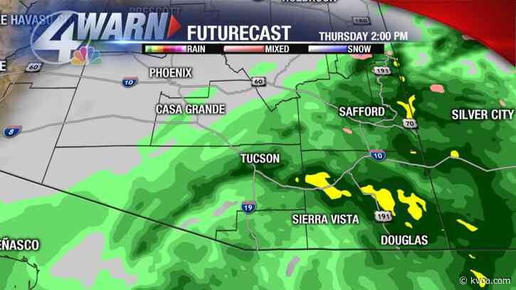 Rain is expected for much of Thursday afternoon