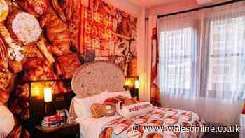 There's now a hotel room practically made from bread, cakes and donuts