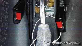 Suspected drug dealer found with stash of drugs hidden in hand brake of car in Byker