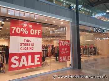 This is when Topshop in Bolton Market Place is closing