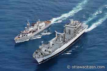 Ceremonial keel laying event for Canadian Navy's first Joint Support Ship held at Seaspan