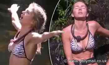 I'm a Celebrity: Nikki Osborne, 38, flaunts her incredible figure in a tiny zebra print bikini
