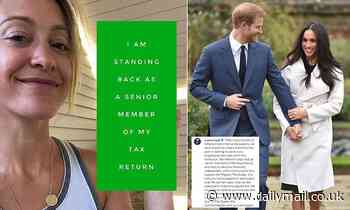 SEBASTIAN SHAKESPEARE: Oops! Wife of Prince Harry's pal Hugh van Cutsem pokes fun at Megxit