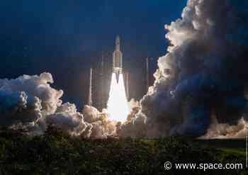 Ariane 5 rocket launches communications satellites for India, Eutelsat into orbit