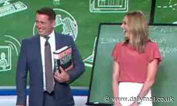 Karl Stefanovic bursts into laughter after making a cheeky joke on the Today show