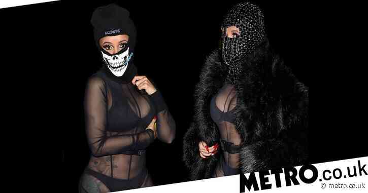 Only Cardi B could rock a sheer bodysuit over bra and pants in freezing Paris