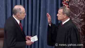 Chief Justice John Roberts, senators sworn in for impeachment trial