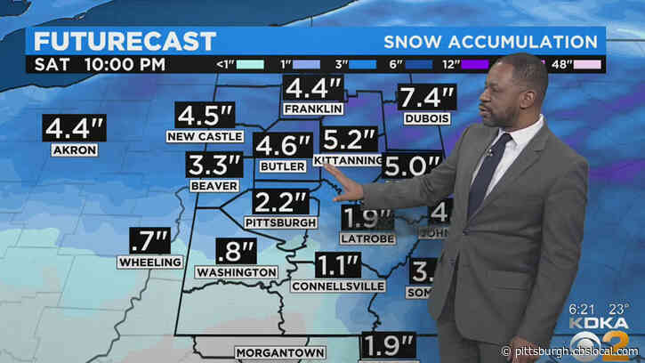 Pittsburgh Weather: Snow Returns To Area, Wintry Mix Moving In For Weekend