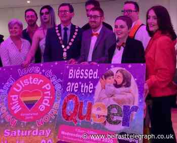 Free Presbyterians stage protest against first rural pride parade in Northern Ireland