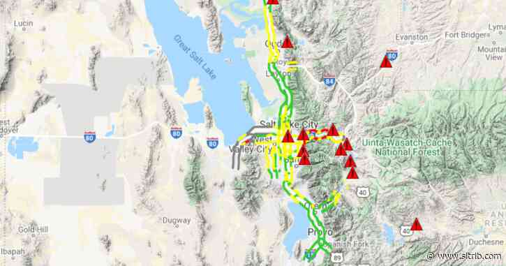 Morning snowfall hampers commute along Wasatch Front