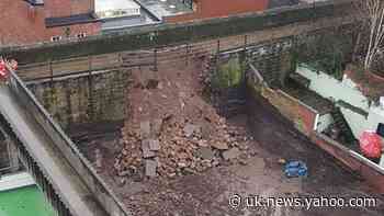 Section of Chester’s ancient walls collapses