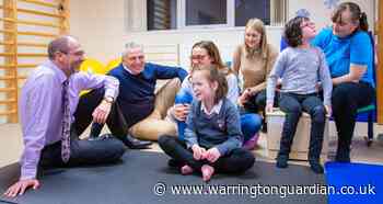 Sci-Tech Daresbury donates £10,000 to Stick 'n' Step charity