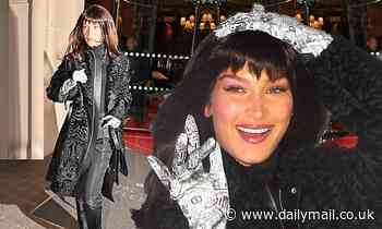 Bella Hadid debuts new fringed hairstyle as she puts on a sizzling display at Dior Homme