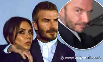Victoria Beckham cosies up to husband David at Dior fashion show in Paris