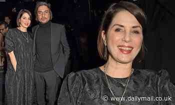 Sadie Frost cuts a chic figure in all black as she steps out with beau Darren Strowger