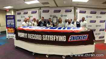 Texas-sized Snickers claims world record for largest chocolate nut bar