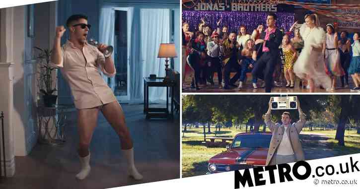 Jonas Brothers team up with wives to pay homage to classic movies in What A Man Gotta Do