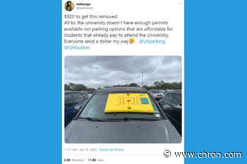 UH parking barnacle goes viral after student complains on social media