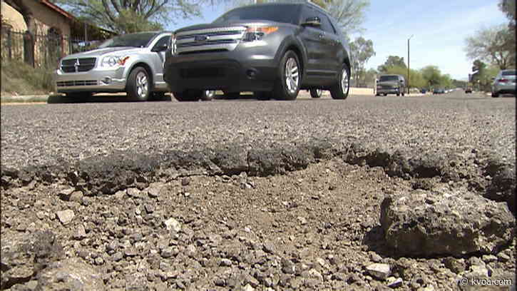 Increased number of potholes on roads as a result of rainfall