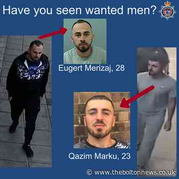 Police want to speak to these men who have links with Bolton