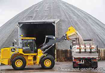 Roads slick from snow, but 73 trucks work city, county