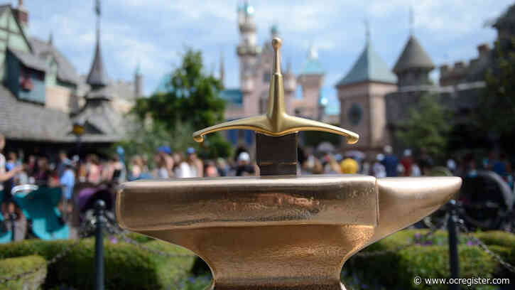 ‘Burly’ Disneyland visitor pulls Excalibur from Sword in the Stone