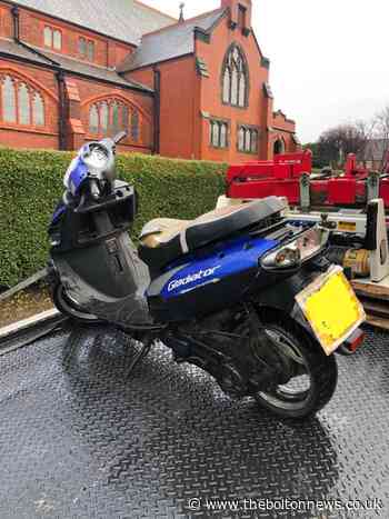 Scooter seized after speeding around backstreets