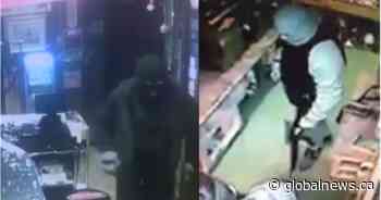 Search ongoing for suspect involved in 2 armed robberies: Saskatchewan RCMP