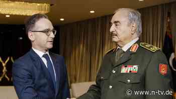 General kommt nach Berlin: Maas: Haftar nimmt an Libyen-Gipfel teil