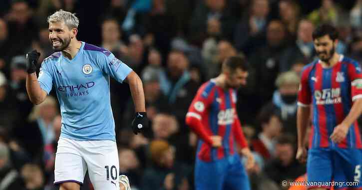 Aguero double in vain as Man City slip to 2-2 draw against Palace