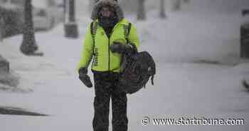 As snowfall ebbs, roads remain icy and winds pick up