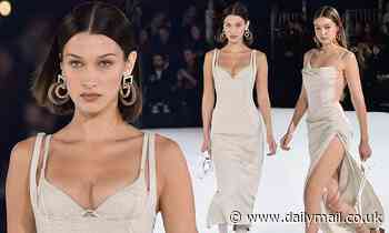 Bella and Gigi Hadid look sensational as they rock the runway during the Jacquemus Menswear PFW show