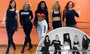 Nicole Scherzinger steals the show in a VERY sexy red bra at Pussy Cat Dolls rehearsal