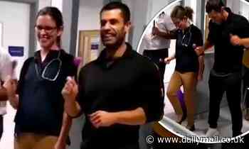 Kelvin Fletcher celebrates his birthday with a visit to the Birmingham Children's hospital