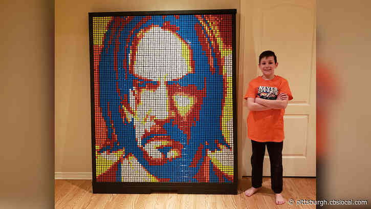 9-Year-Old Creates Portraits Of Celebrities With Rubik’s Cubes