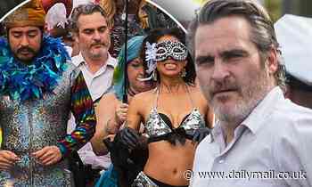Joaquin Phoenix films parade scene for C'mon C'mon in New Orleans
