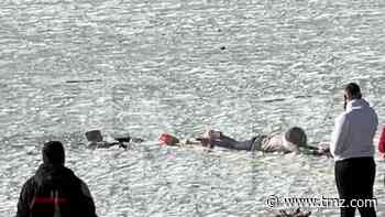 Family Rescued After Falling Through Ice on Frozen Big Bear Lake