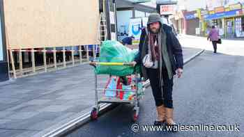 In search of the rough sleeper evicted from a makeshift home he built on a town centre street