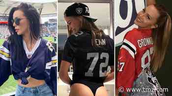 Babes In NFL Jerseys -- Touchdown!