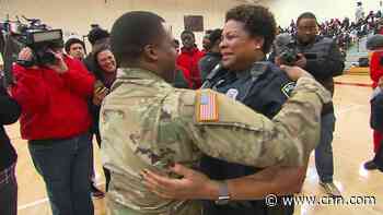 Watch this soldier surprise his mom after two years apart