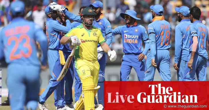 India chase 287 to win third ODI and series against Australia – live!