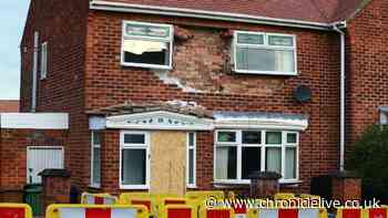 Home partially collapses after explosion heard in Sunderland