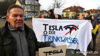 Brandenburger protestieren gegen Teslas Gigafactory