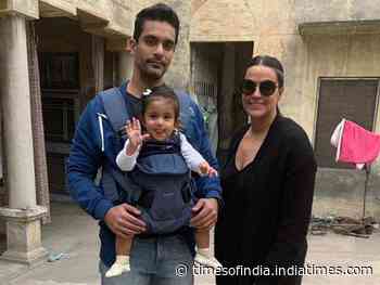 Neha daughter Mehr takes her very first step